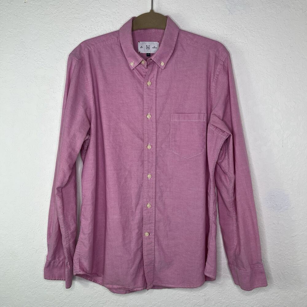 RVYC No Boat No Problem Mens Red Long Sleeve Shirt Size L, 100% Cotton, Classic